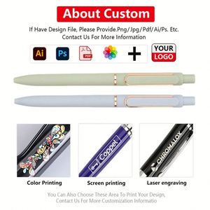 Bolígrafos de Gel de 0.5mm con Colores Macaron, Lindos y Personalizados con Logotipo, Juego de 5 Piezas, Bolígrafos de Gel Creativos con Diseño de Caramelo, Venta al Por Mayor - Product Image 3