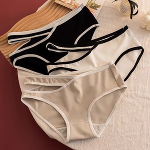 Biancheria intima femminile a buon mercato all'ingrosso da donna mutandine da donna di mezza ascesa morbide comode e traspiranti 100% puro cotone per le signore - Product Image 4