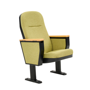 Silla de Auditorio Moderna GLGW para Cine, <span class=keywords><strong>Hotel</strong></span>, Teatro Público y Uso Escolar, con Reposabrazos de Tela y Tablero de Escritura - Product Image 4