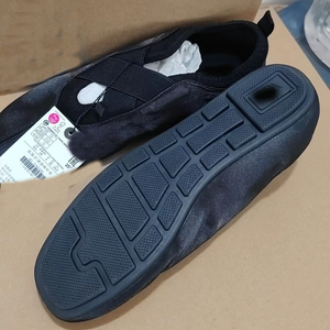 Zalle da <span class=keywords><strong>donna</strong></span> Casual sport Slip-on <span class=keywords><strong>tacco</strong></span> alto punta rotonda stile balletto camoscio nero <span class=keywords><strong>con</strong></span> soletta in Pu per l'estate autunnale - Product Image 2