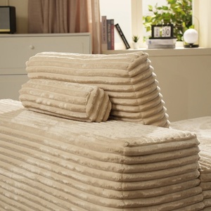 أريكة للبيع بالجملة في عبوة صغيرة، كنبة سرير مضغوطة قابلة للتحويل مع إسفنج ميموري فوم، لا تحتاج إلى تجميع، كنبة معيارية لغرفة المعيشة - Product Image 5