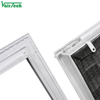 Diffuseur à fente linéaire en aluminium détachable avec filtre à air