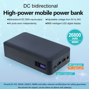 Banco de Energía Portátil para Laptop, Cargador Portátil de 268000 <span class=keywords><strong>mAh</strong></span> con Carga Rápida de CC 5V-24V para Computadoras Portátiles y Teléfonos Celulares - Product Image 3