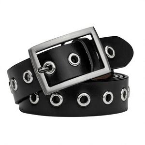 Ceinture pour femme en cuir véritable avec boucle ardillon en alliage, style européen/américain, 110-130 cm, largeur 3,5 cm, multi-usages, fabriquée en Chine - Product Image 2