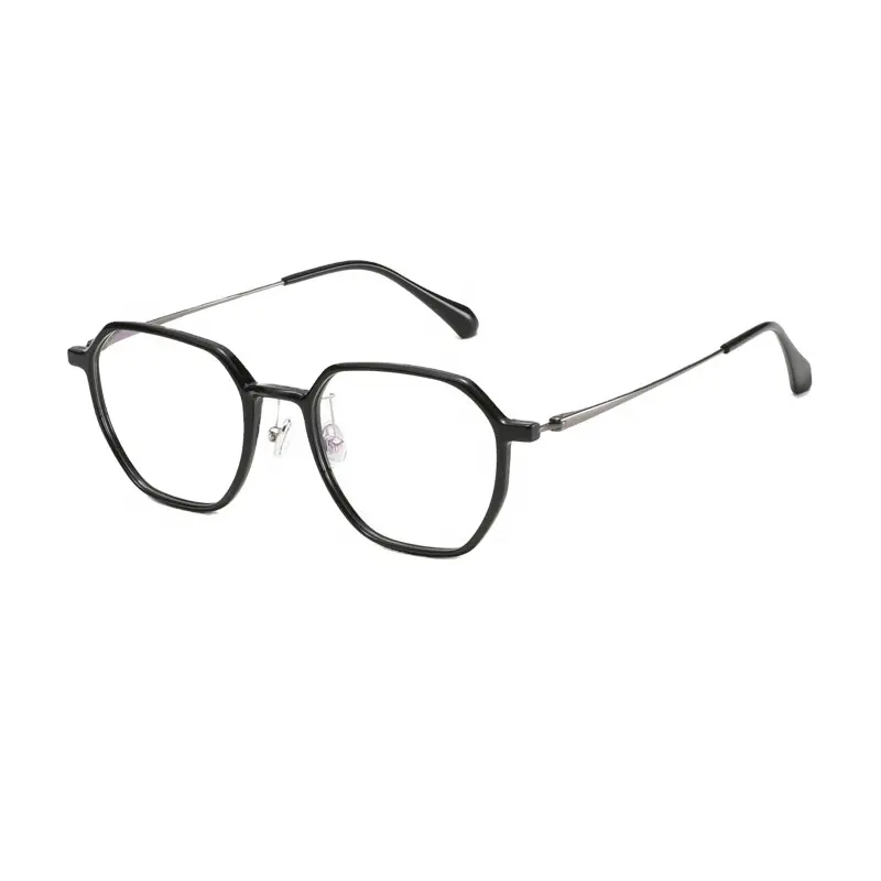 Yeni gelenler ultralight asetat titanyum gözlük optik ve ultem gözlük çerçeveleri serin moda gözlük