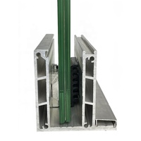 Profils en alliage d'aluminium OEM pour systèmes de balustrades en verre sans cadre, garde-corps et rampes de balcon