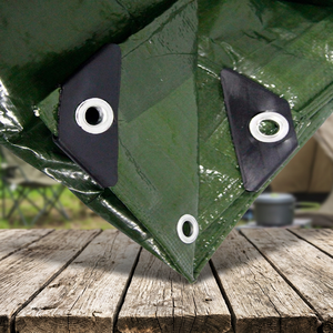 <b>Waterproof</b> Poly Tarps 10X10 Feet Army Green Roof 5 Mils Durable PE Tarpaulin for Hiep Quang's Outdoor Boat Cover - Product Image 3