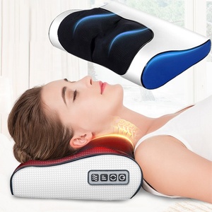 Shiatsu Nacken- und Rückenmassagegerät mit Wärmefunktion und Rotlichttherapie, Tiefengewebs-Knetmassagekissen, 3 Geschwindigkeitsstufen, Einstellbarer Timer, zum Stressabbau - Product Image 1