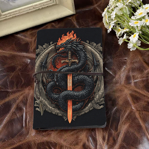 A6 Cuaderno hermoso hecho a mano Maravilloso regalo de Acción de Gracias para <span class=keywords><strong>abuelos</strong></span> Adecuado para la recolección de historias con Dragon Sword - Product Image 2