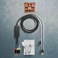 Câble répartiteur USB-C vers 3 RCA Koogold L3C pour projecteur et microphone, adaptateur de sortie vidéo AV 480P, gaine en PVC, 1,8 m