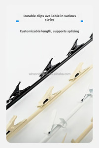 Supermarket Retail Merchandising <b>Clips</b> 12 <b>Hooks</b> Snack Hanging Strips with Label Header - Product Image 4