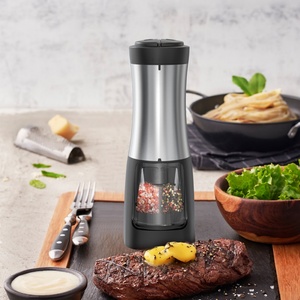 KLT Stainless Steel Custom <b>Pepper</b> <b>Grinder</b> 2 in 1 Rechargeable Electric <b>Pepper</b> Mill Electric Salt And <b>Pepper</b> <b>Grinder</b> - Product Image 2