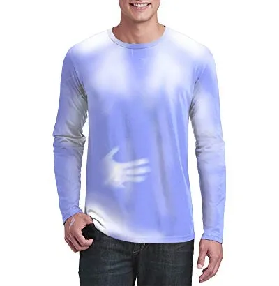 Unisex Nieuwe Ontwerp Thermochrome Kleding Warmtegevoelige Temperatuur Kleurverandering T-shirt Voor Mannen