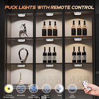 Éclairage de placard moderne à détecteur de mouvement LED sans fil rechargeable, installation magnétique, 3 températures de couleur