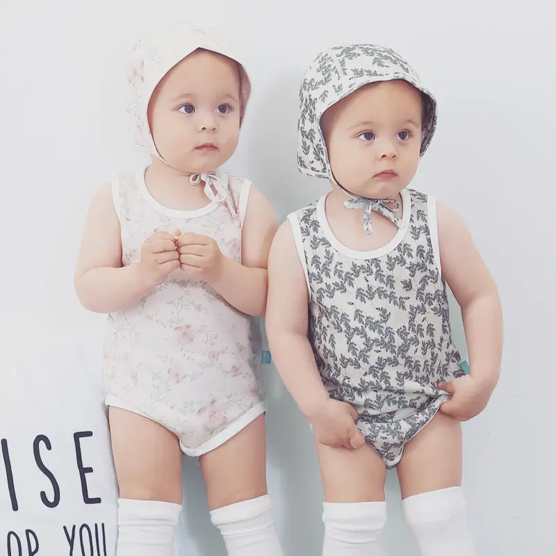 Летний однотонный комбинезон для новорожденных мальчиков и девочек с принтом, удобный дышащий короткий цельный костюм для скалолазания