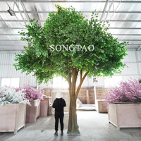 Grands arbres artificiels géants d'extérieur, arbres décoratifs en acacia, arbres magiques et plantes pour aménagement paysager, arbre d'automne artificiel