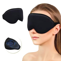Masques de sommeil 3D avec sangle élastique, mousse à mémoire de forme haute densité super douce, bloquant la lumière de manière totale, respirants, pour une utilisation nocturne