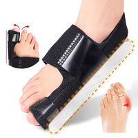 Attelle séparatrice d'orteil, correction du hallux valgus, sangle de fixation pour orteils superposés, manchon de soin, séparateurs d'orteils