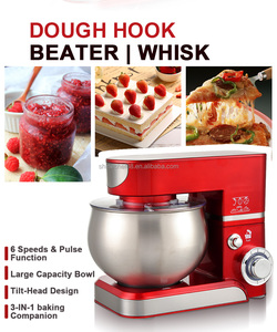 Batteur sur socle SOHEF 1300W 5L pour la pâtisserie, 6 vitesses avec fonction Pulse, LED, ABS, pour la cuisine à domicile |   Meilleur <span class=keywords><strong>prix</strong></span> pour hôtel, restaurant, maison - Product Image 4