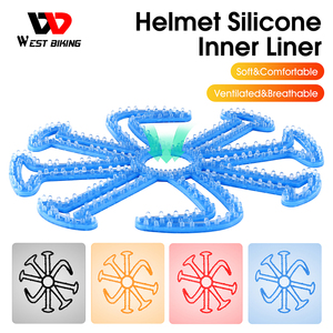 WEST BIKING-Couche intérieure respirante en silicone souple pour <span class=keywords><strong>casque</strong></span> de cyclisme, protection de la tête avec <span class=keywords><strong>coiffure</strong></span> élégante pour les sports d'équitation - Product Image 5