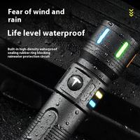 Nouvelle mini lampe torche LED portable en aluminium rechargeable par USB, haute luminosité, avec indice de protection IP65 et faisceau réglable
