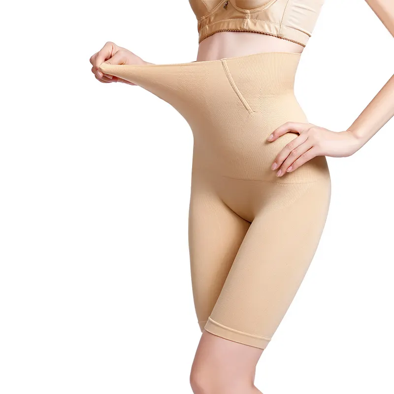 높은 허리 스틸 본드 반바지 원활한 배 제어 바디 수트 바지 바디 셰이퍼 Shapewear 증강 엉덩이 리프터 팬티