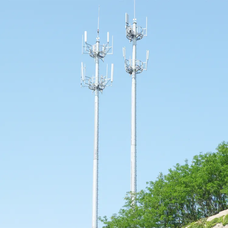 Harga Menara Tiang Komunikasi Seluler Tiang Tiang Teleskopik Antena Gsm