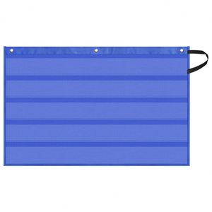 Panel de Pared con Bolsillos para Almacenamiento, Decoración para Aulas Escolares, Tablero de Anuncios, Borde de Poliéster Azul, 37.8x24.4 pulgadas - Product Image 2