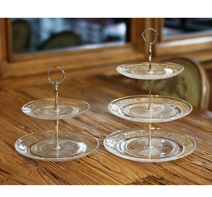 Etolies Tortenständer, Glas-Cupcake-Dessertständer mit mehrstufigem Serviertablett für Teeparty, Hochzeit - Product Image 4