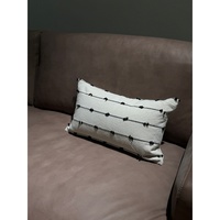 Coussin décoratif simple en coton et lin, motif abstrait géométrique, pour le bricolage, décoration minimaliste, coussin élégant