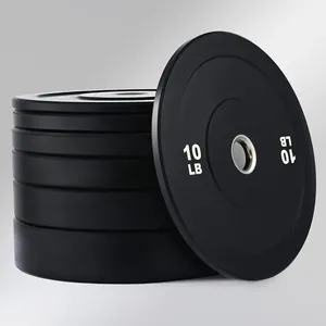 Juego de Discos de Pesas RS, Discos de Goma Dobles de 2 Pulgadas para Entrenamiento de Fuerza y Fitness, Juego de Pesas con Discos de Goma para Barra y Mancuernas - Product Image 1
