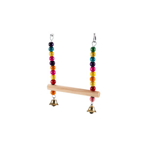 Oferta Caliente al por Mayor: Juego <span class=keywords><strong>de</strong></span> Columpios para Pájaros, Material Seguro, Soporte Colgante, Juguetes <span class=keywords><strong>de</strong></span> Madera para Jaulas, Juguetes para Masticar para Loros, Ferrule - Product Image 4