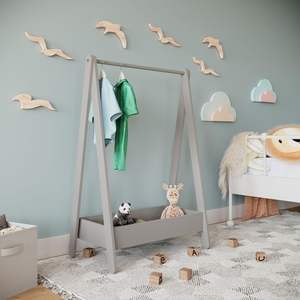 Étagère de rangement supplémentaire suspendue en bois pour enfants - Product Image 1