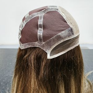 Peluca Médica de Encaje Completo de Cabello <span class=keywords><strong>Humano</strong></span> para Pacientes con Alopecia, Parte Superior de Seda de Silicona, Cabello Virgen con Tamaño Personalizado de Fábrica, Hecha a Mano - Product Image 5