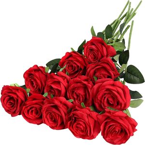 Rosas Artificiales de Seda Multicolores al por Mayor, Blancas y Rosas, Decoración para Oficina, Hogar, Bodas, Día de San Valentín, Acción de Gracias y Fiestas - Product Image 1
