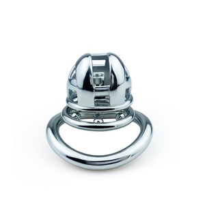 Jaula de Castidad Cobra FRRK para Hombre, Anillos para Pene de Acero Inoxidable, Juguetes Sexuales de Bondage Pequeños, Gran Abertura Frontal, Juegos para Adultos - Product Image 4