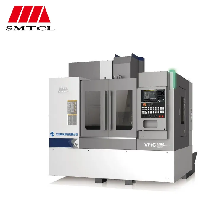 SMTCL mesin penggilingan CNC 5 sumbu VMC850Q pusat putaran vertikal CNC pusat mesin untuk logam
