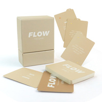 Cartes de jeu en papier personnalisées, écologiques et durables, avec couvercle et base en carton, imprimées sur mesure pour cartes d'affirmation