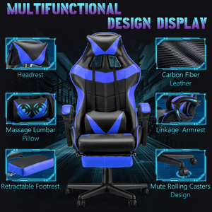 ALINUNU Ergonomischer Gaming-Stuhl mit Eigenem Logo für Spielclubs Höhenverstellbare Gaming-Stühle mit Massage - Product Image 5
