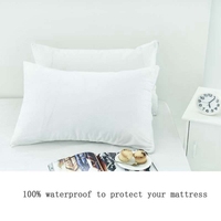 Housse de protection pour oreiller étanche anti-acariens, anti-punaises de lit, taie d'oreiller anti-allergie, 50X70CM