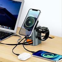 Chargeur sans fil 7-en-1 GaN 100W 2027 flambant neuf, câble extensible Type-C de 65 cm, PD100W QC30W multifonctionnel pour téléphone, ordinateur portable, tablette