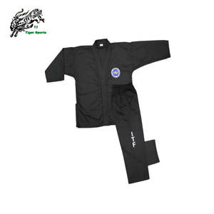 Uniforme Deportivo de Taekwondo Unisex ITF <span class=keywords><strong>para</strong></span> Adultos y Niños, Algodón, Poliéster y Seda, Logotipo Bordado, Personalizable, OEM - Product Image 2
