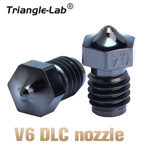 Buse en acier trempé Trianglelab V6 DLC avec revêtement nano, nouvelle, pour usage industriel, garantie 1,5 an, compatible avec les pièces d'impression Dragonfly - Product Image 4