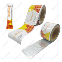 Rouleaux de film imprimé personnalisé film de rouleau de plastique flexible laminé de papier aluminium pour vitamine liquide