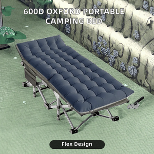 Lit pliant portable Oxford 600D pour adultes, design moderne pour le <span class=keywords><strong>camping</strong></span>, la randonnée, la chasse, les voyages et les hôpitaux - Product Image 2