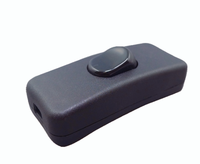 Interrupteur de câble en ligne réutilisable KS1 2A 250V certifié VDE ENEC CE, interrupteur unipolaire pour lampe de table pour câble flexible 2x0,75mm²