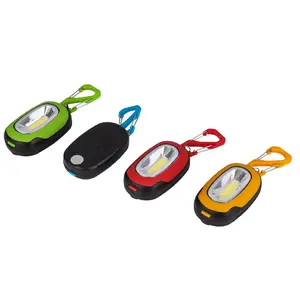 אופנה צבעוני פלסטיק COB Keychain אור מיני Led אור Keychain יבש סוללה מתג מיני לפיד אור