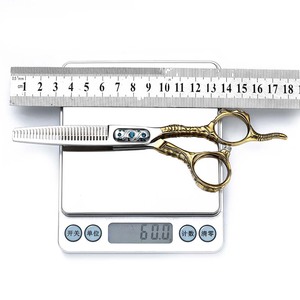 Hairdressing Scissors Set 6 Inch Stainless Steel Flat <b>Thinning</b> Shears Gold Silver Handle Professional Haircut Tools - Product Image 3