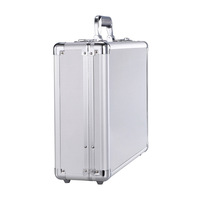 Valise de transport rigide personnalisable en aluminium argenté pour pilotes, bagages de voyage, OEM/ODM, boîte de transport pour transport en train