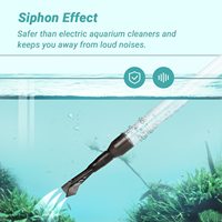 ZMaker – Kit de nettoyage de gravier pour Aquarium, outils d'aspirateur pour Aquarium 3 en 1 changeur d'eau rapide nettoyeur de gravier pour Aquarium